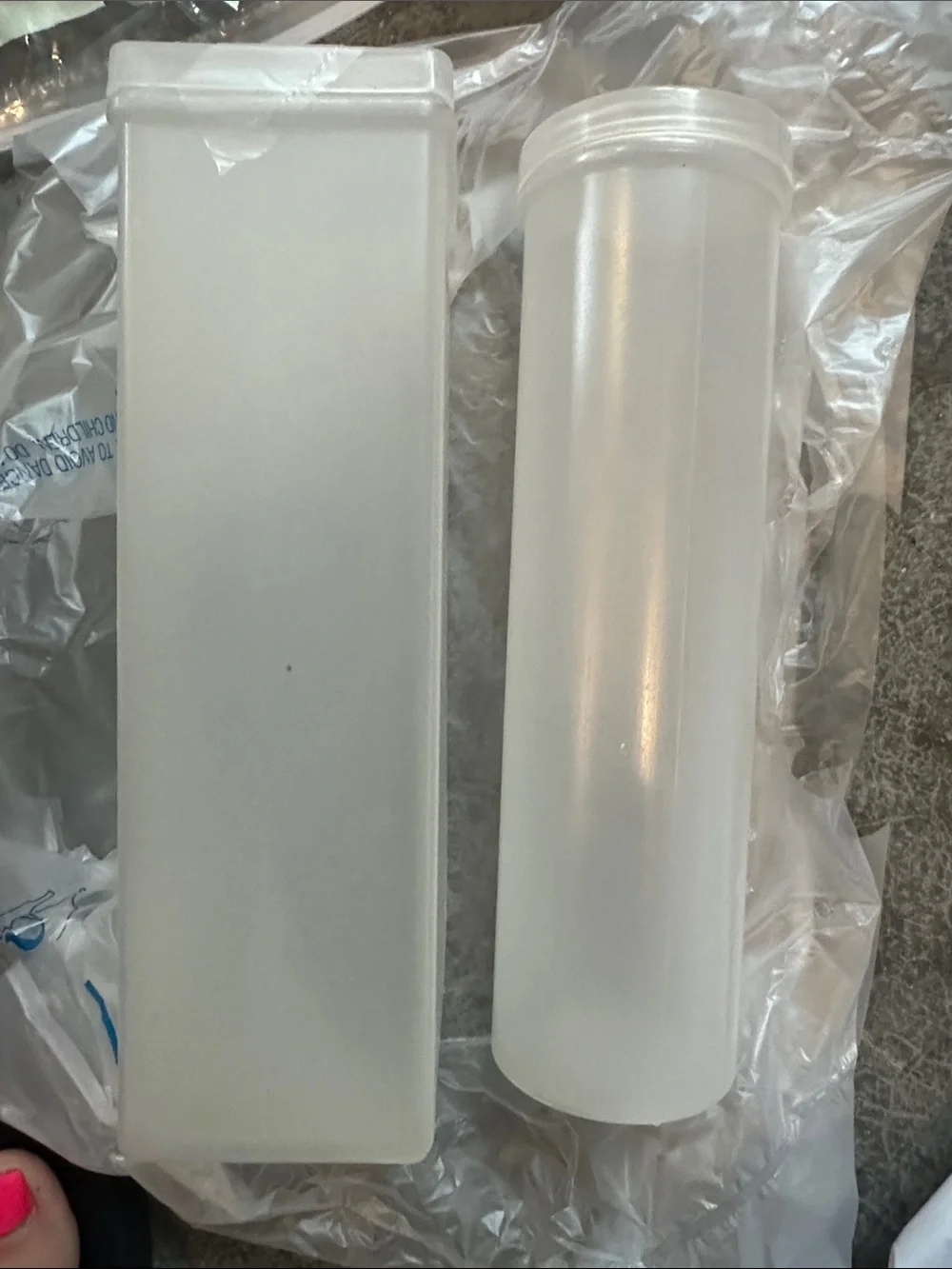 Cracker (keeper) Containers - square and round